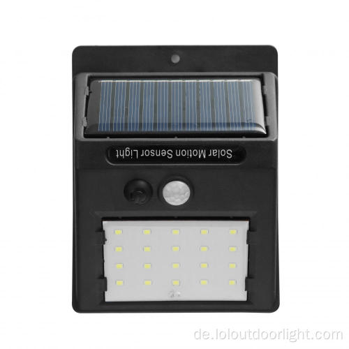 Garten LED Solar wasserdichte Induktionswandlampe